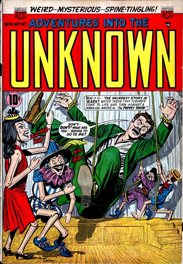Cover of Adventures into the Unknown #59