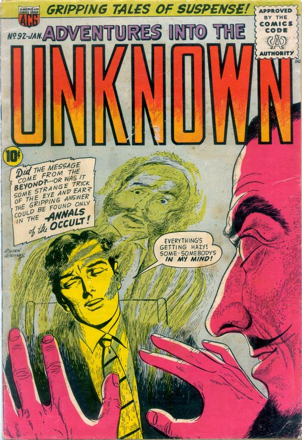 Cover of Adventures into the Unknown #92