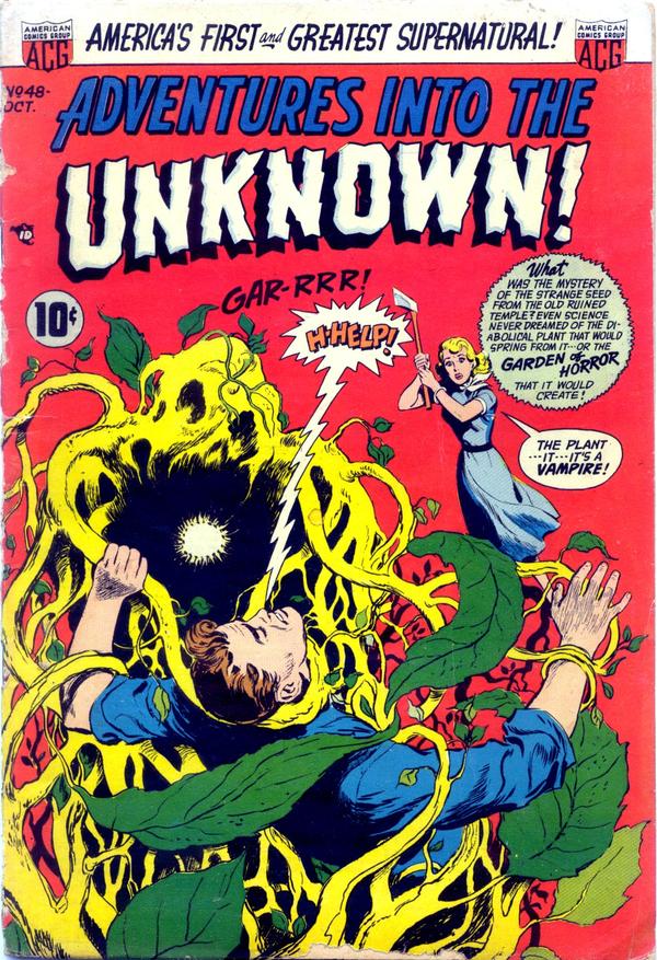 Cover of Adventures into the Unknown #48