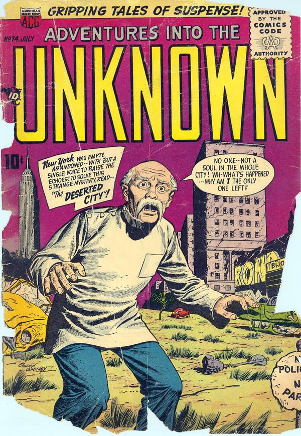 Cover of Adventures into the Unknown #74