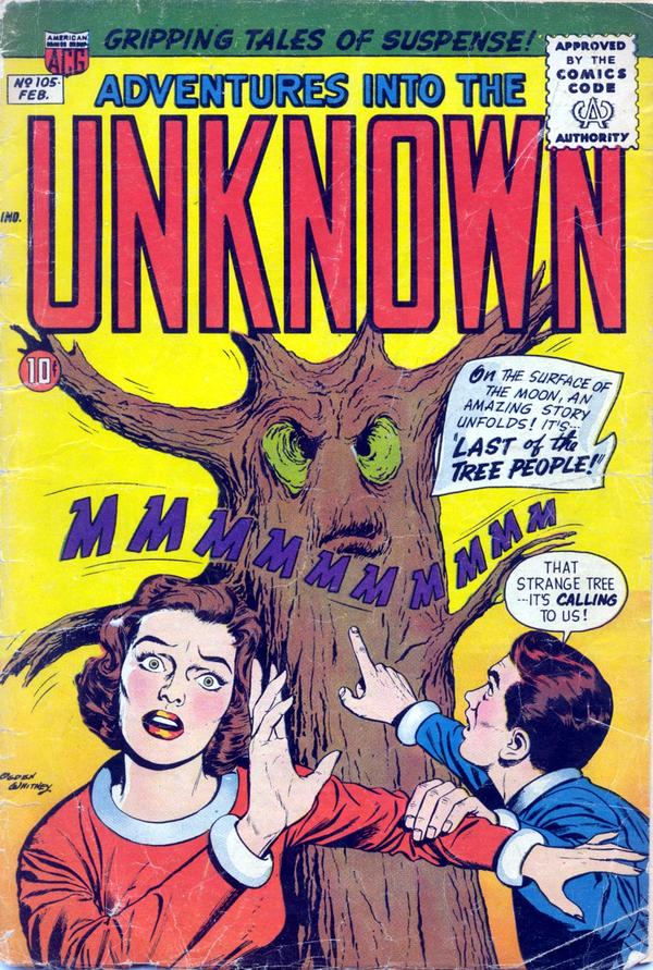 Cover of Adventures into the Unknown #105