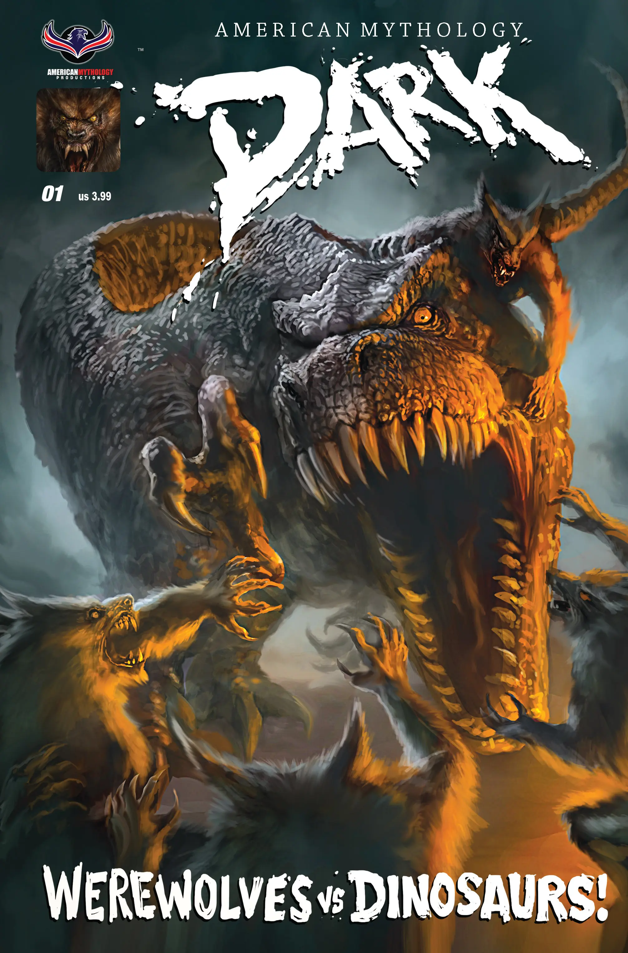 American Mythology Dark: Werewolves vs. Dinosaurs
