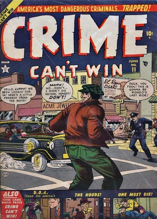 Crime Can't Win (1950) #11 cover