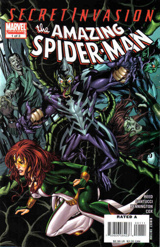 Cover of Secret Invasion: The Amazing Spider-Man #1