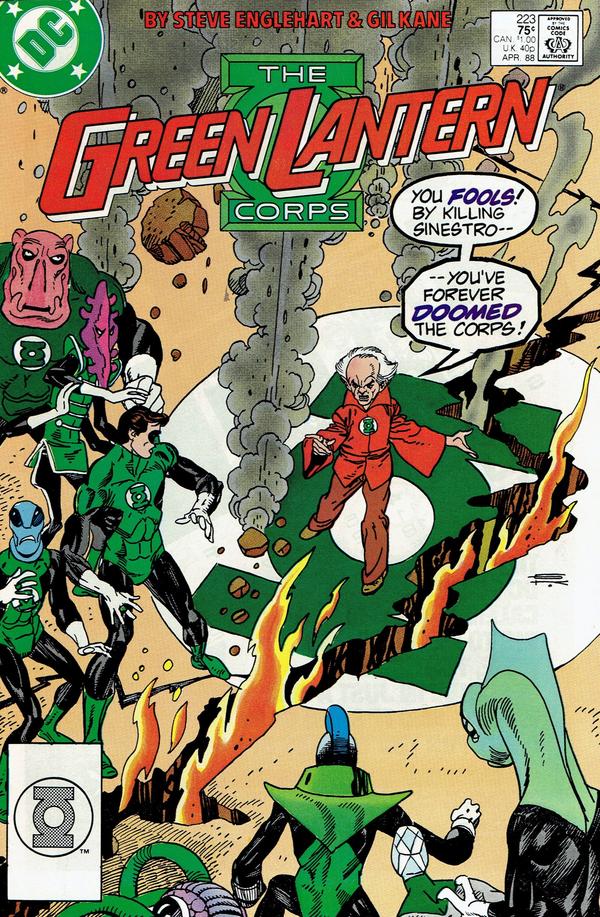 The Green Lantern Corps (1986) #223 cover