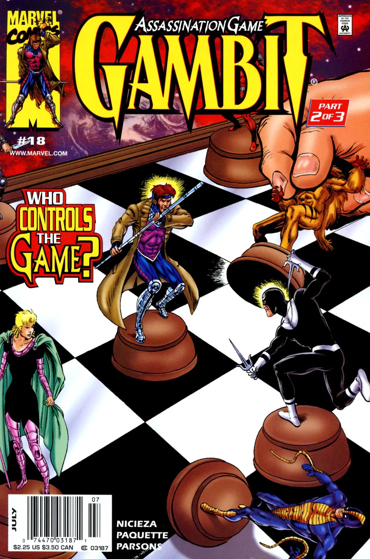 Gambit (1999) #18 cover
