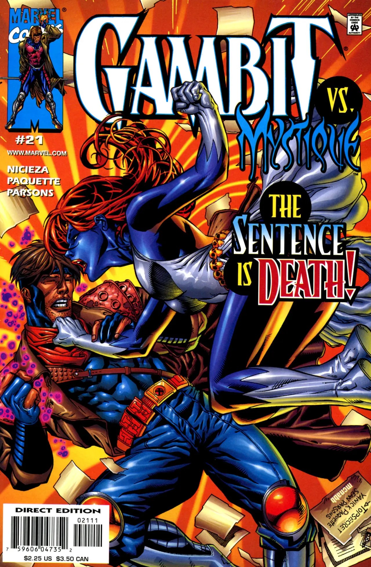 Gambit (1999) #21 cover