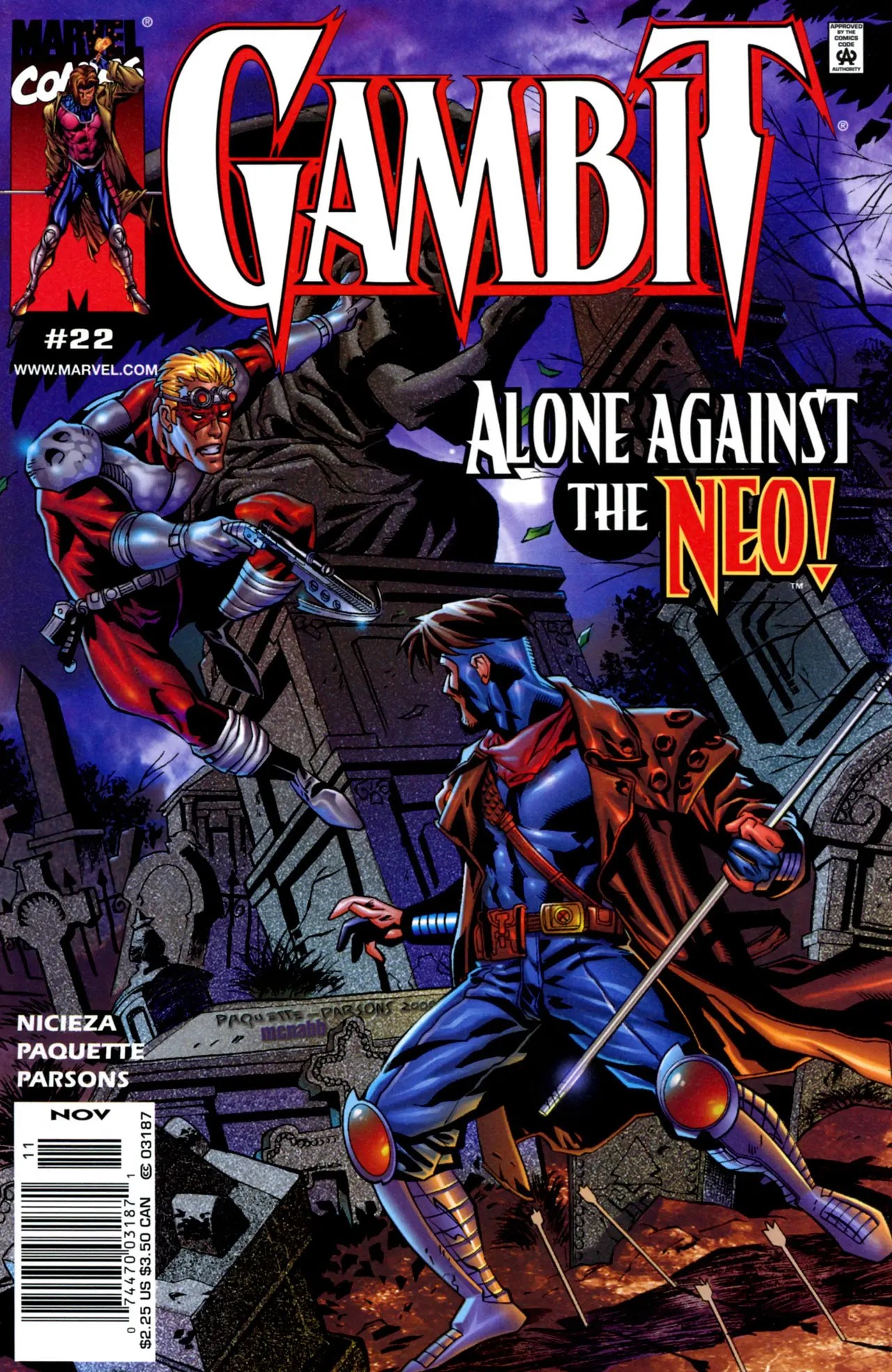 Gambit (1999) #22 cover