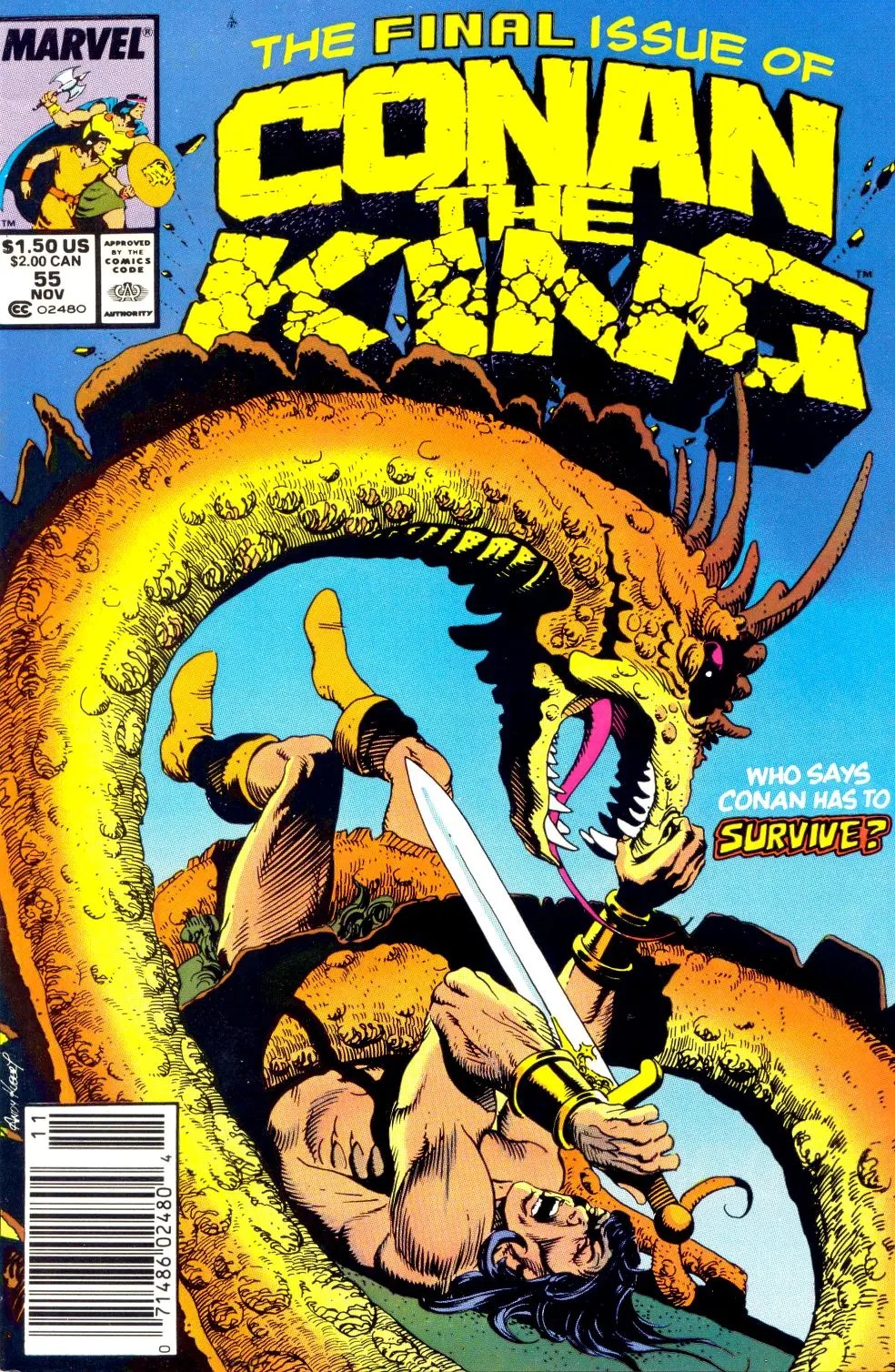 Conan the King (1984) #55 cover
