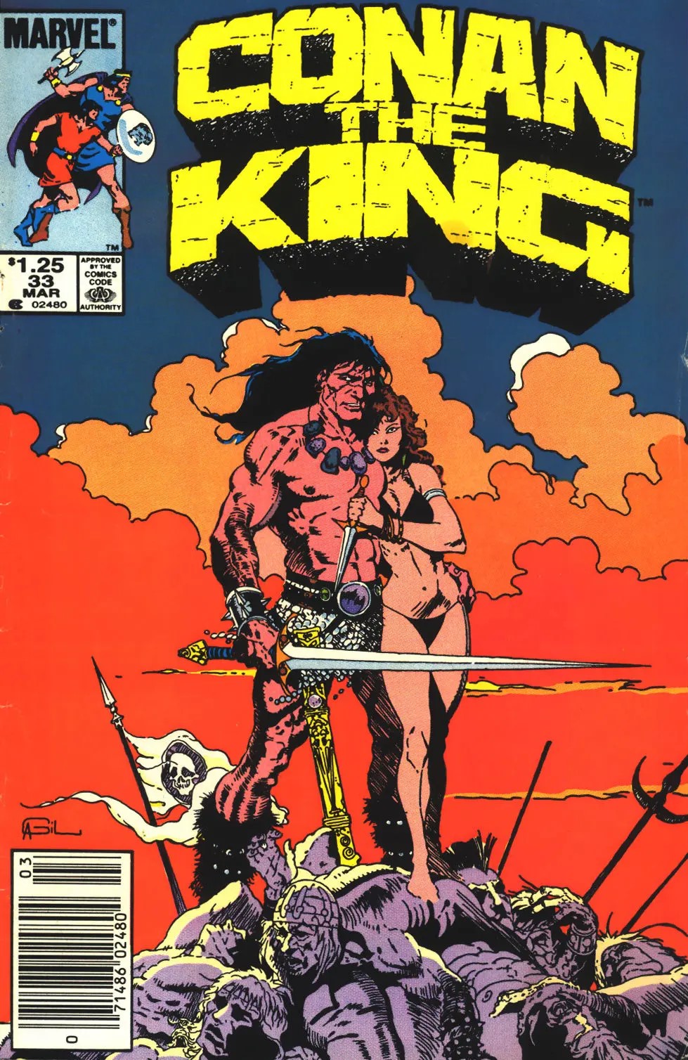 Conan the King (1984) #33 cover