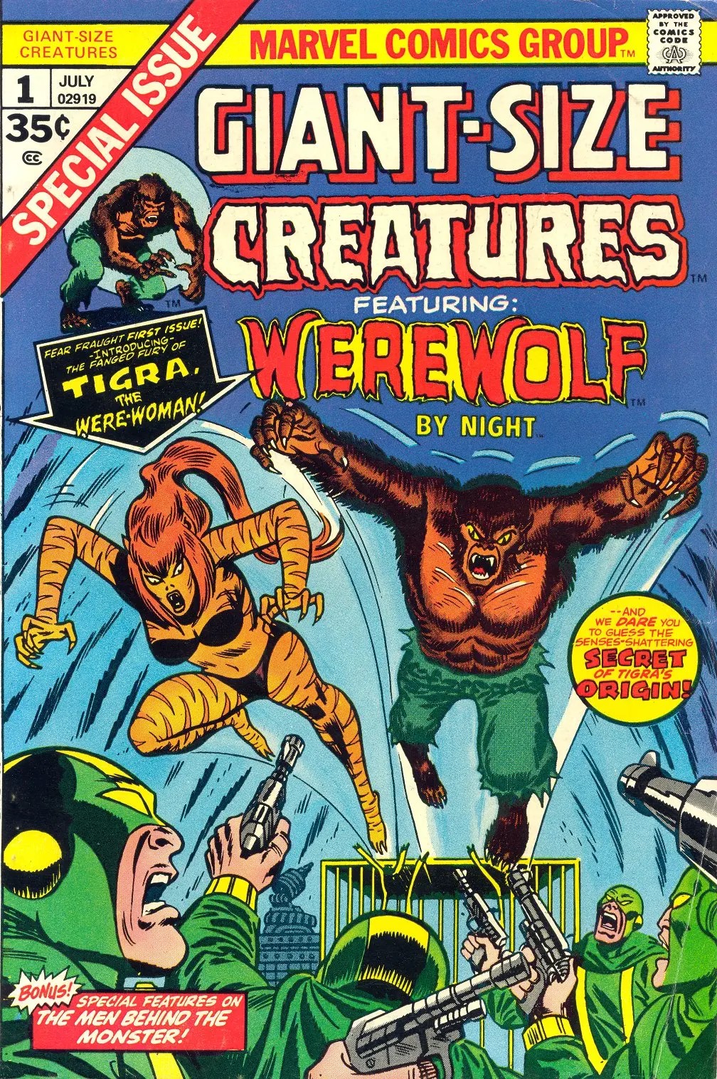 Giant-Size Creatures Featuring Werewolf #1 cover