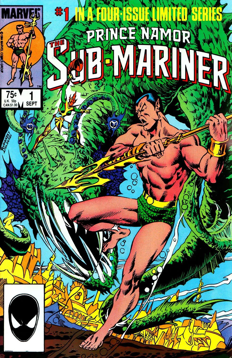 Prince Namor, the Sub-Mariner (1984) #1 cover