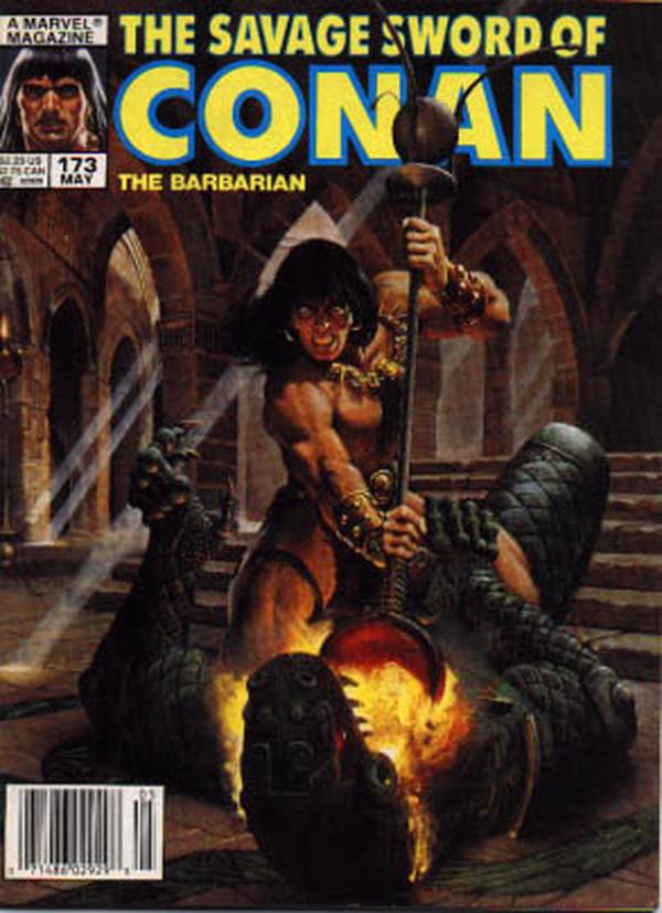 The Savage Sword of Conan #173 cover