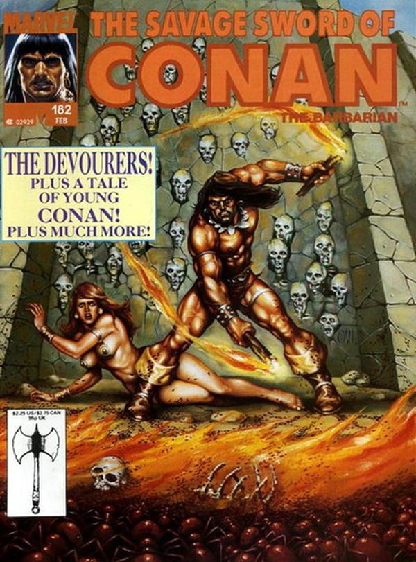 The Savage Sword of Conan #182 cover