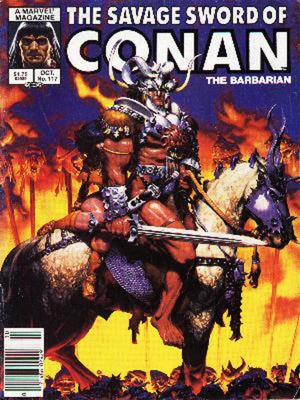 The Savage Sword of Conan #117 cover