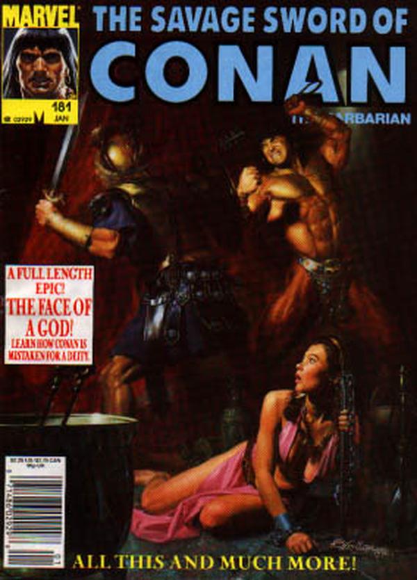 The Savage Sword of Conan #181 cover