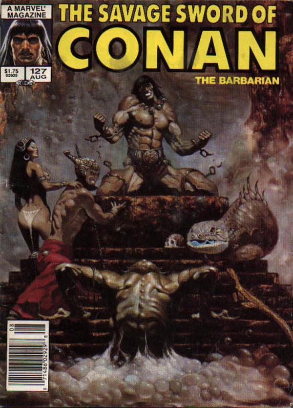 The Savage Sword of Conan #127 cover