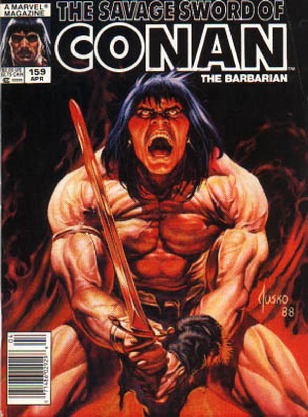 The Savage Sword of Conan #159 cover