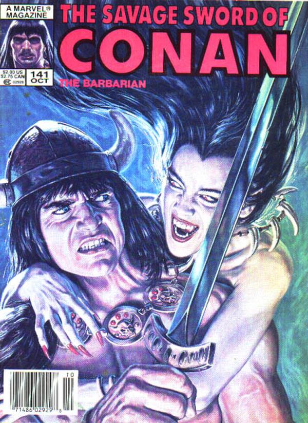 The Savage Sword of Conan #141 cover