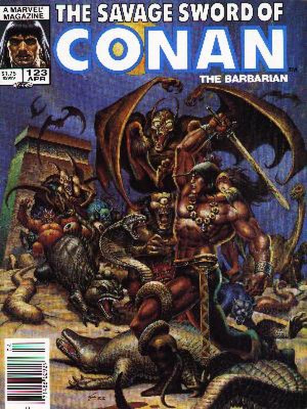 The Savage Sword of Conan #123 cover