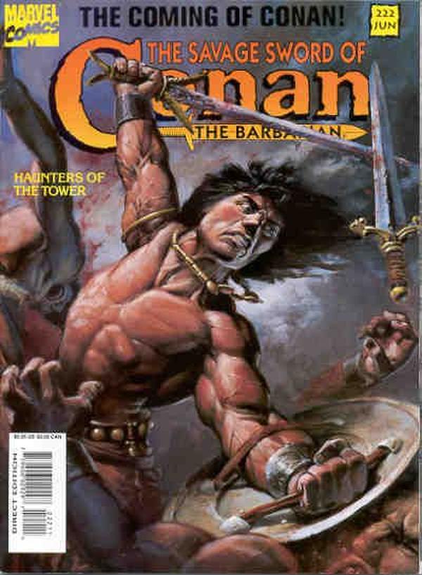 The Savage Sword of Conan #222 cover