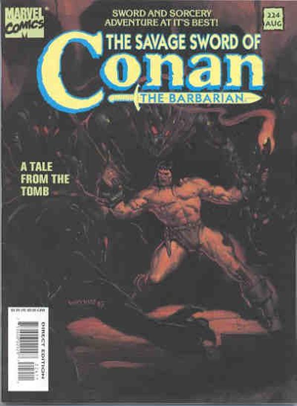 The Savage Sword of Conan #224 cover