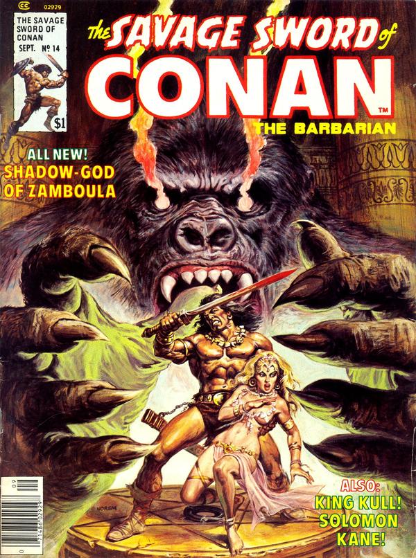 The Savage Sword of Conan #14 cover