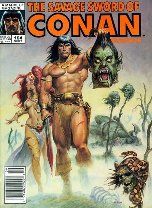 The Savage Sword of Conan #164 cover