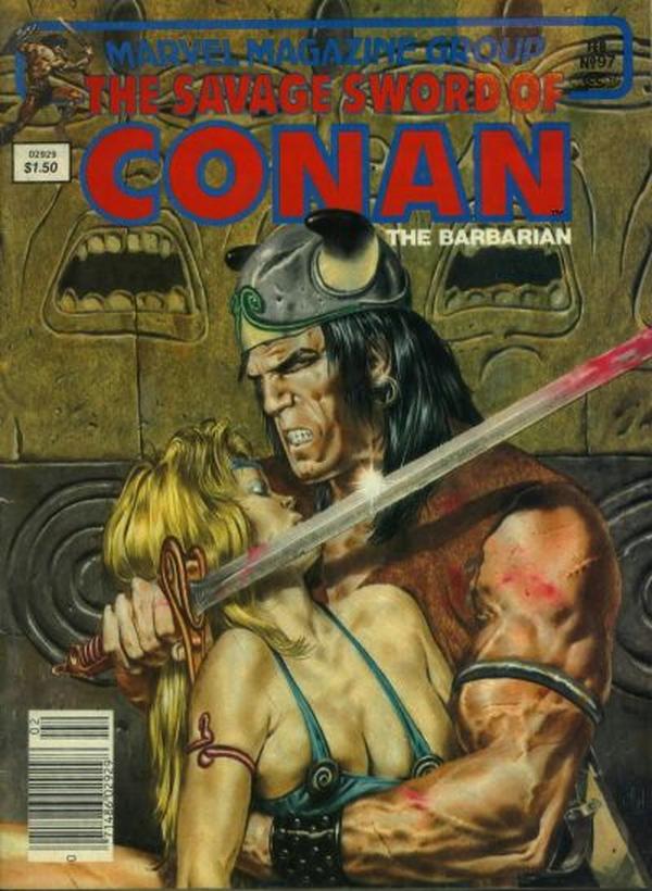 The Savage Sword of Conan #97 cover