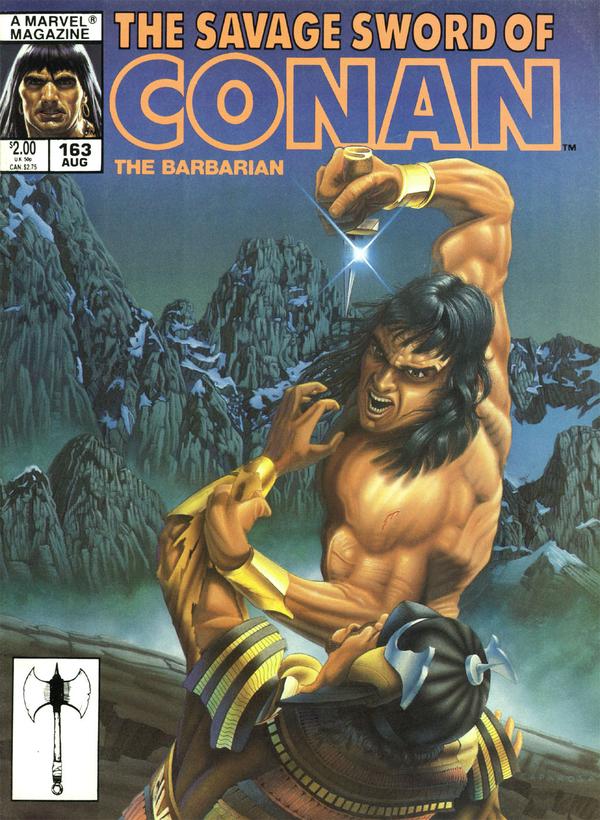 The Savage Sword of Conan #163 cover