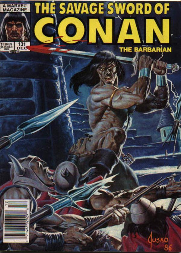The Savage Sword of Conan #131 cover