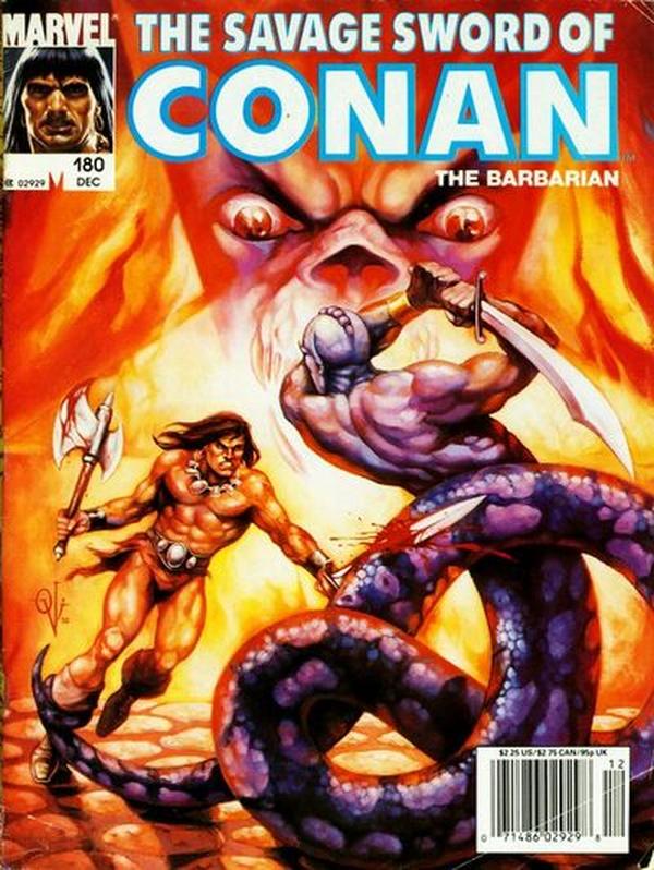 The Savage Sword of Conan #180 cover