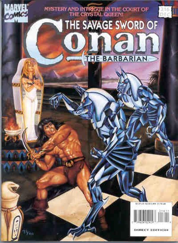 The Savage Sword of Conan #216 cover