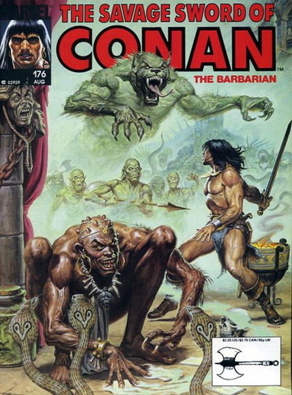 The Savage Sword of Conan #176 cover
