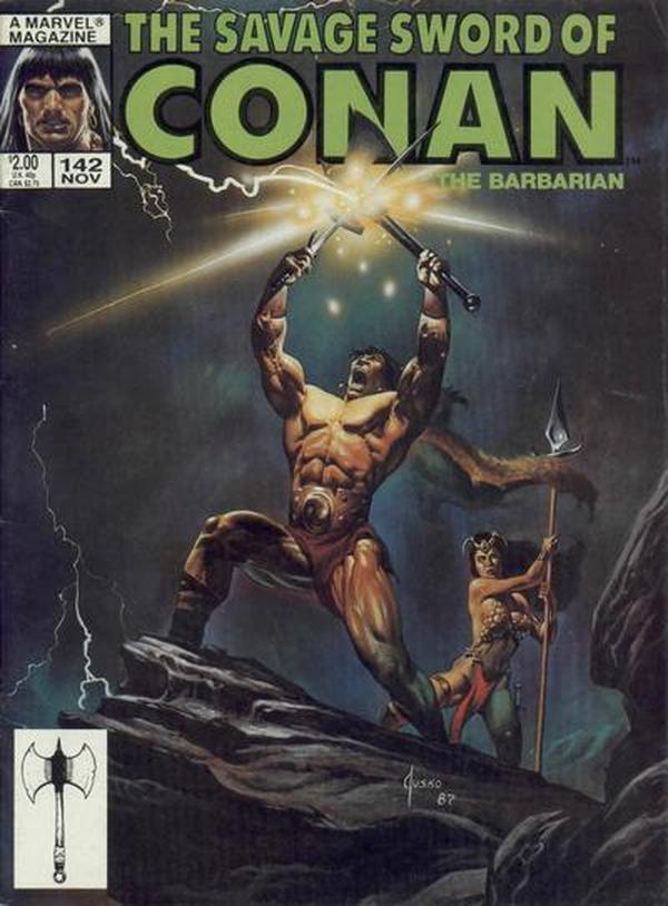 The Savage Sword of Conan #142 cover