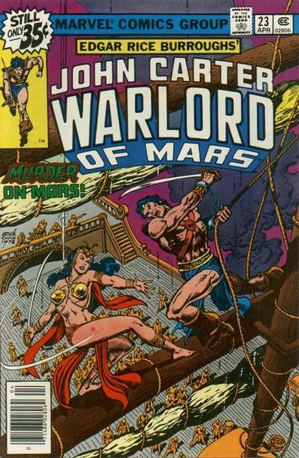 John Carter, Warlord of Mars (1977) #23 cover