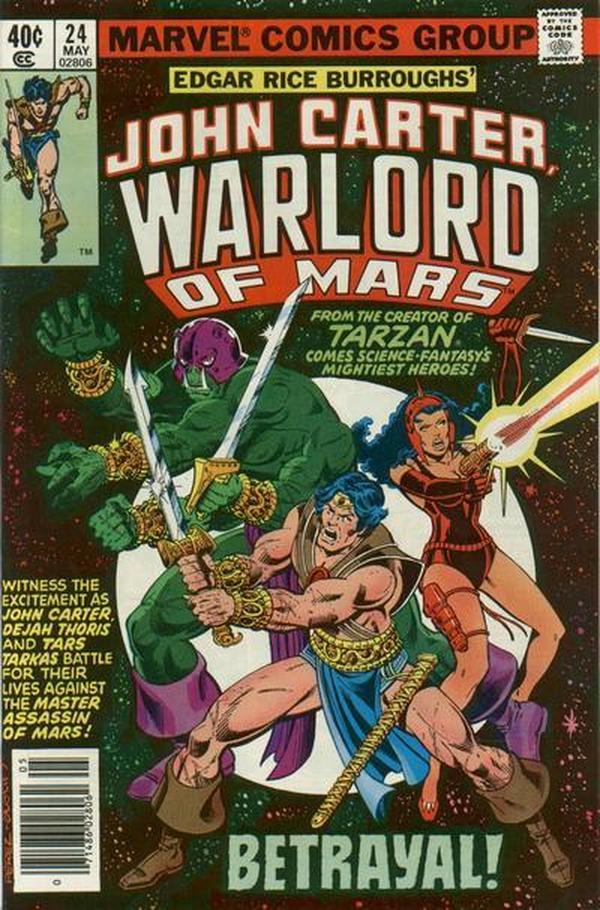 John Carter, Warlord of Mars (1977) #24 cover