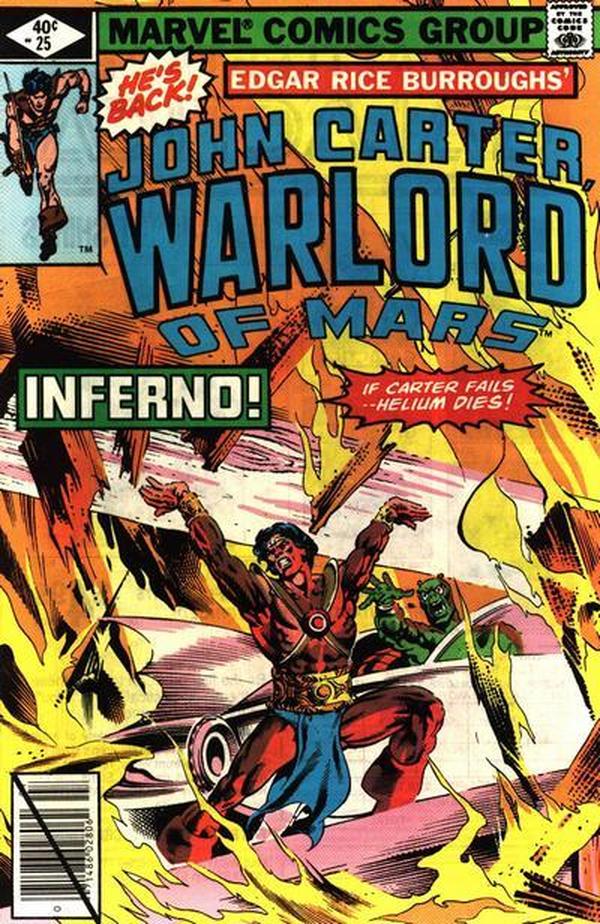 John Carter, Warlord of Mars (1977) #25 cover
