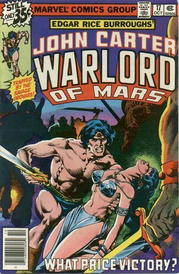 John Carter, Warlord of Mars (1977) #17 cover