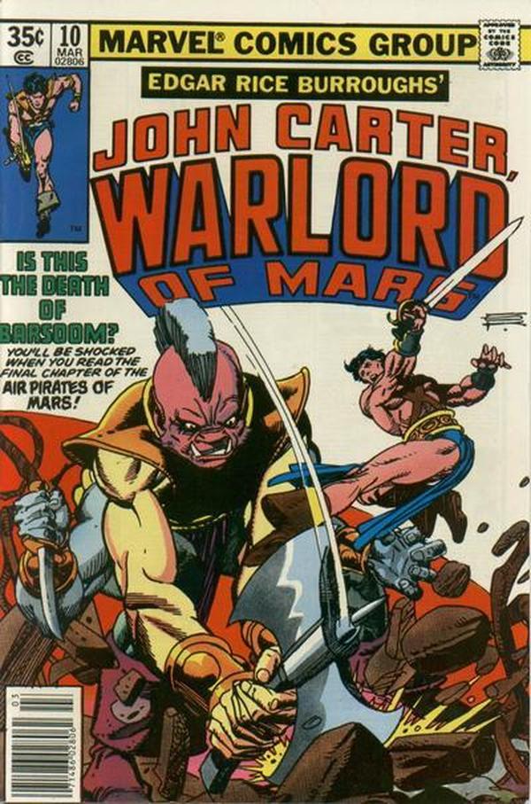 John Carter, Warlord of Mars (1977) #10 cover