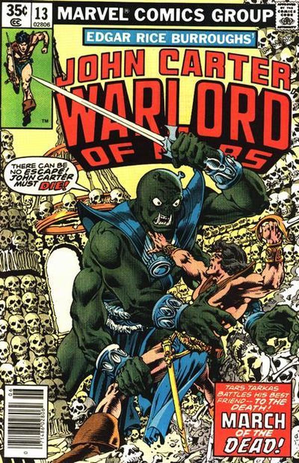 John Carter, Warlord of Mars (1977) #13 cover