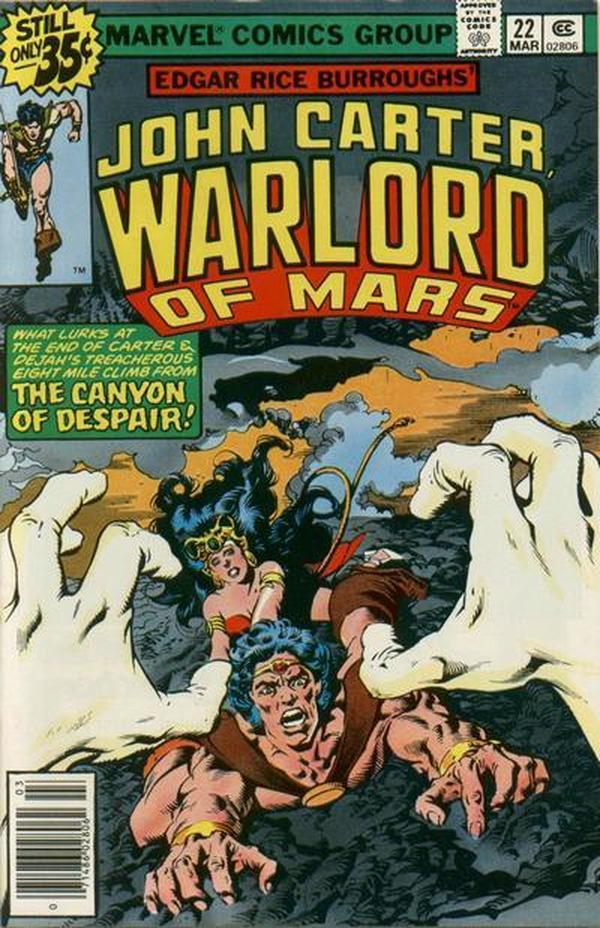John Carter, Warlord of Mars (1977) #22 cover