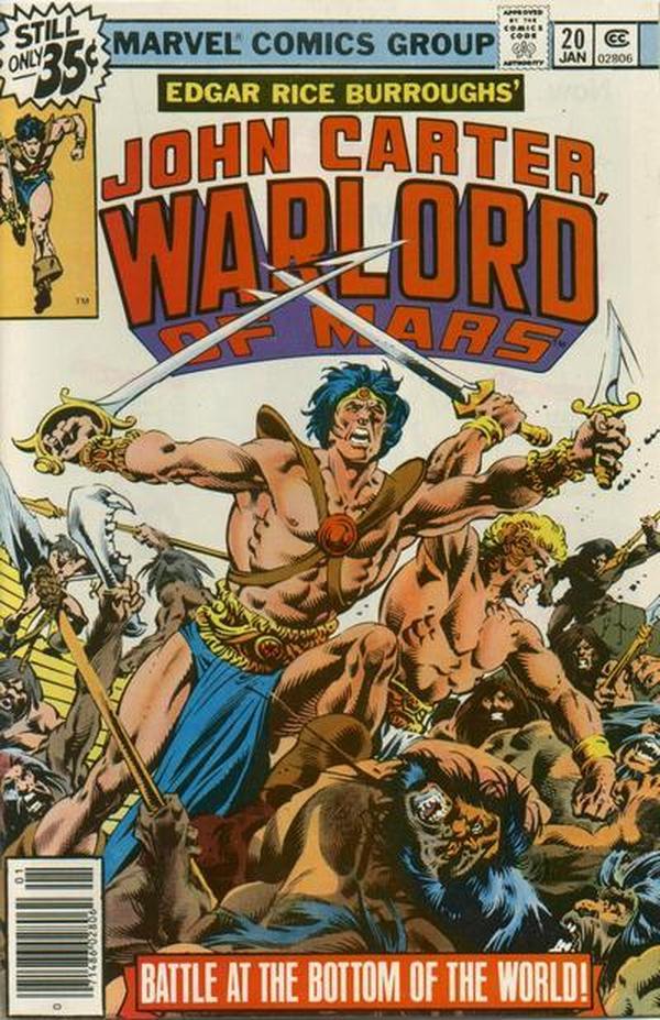 John Carter, Warlord of Mars (1977) #20 cover