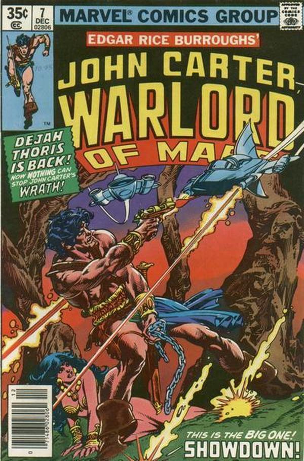 John Carter, Warlord of Mars (1977) #7 cover