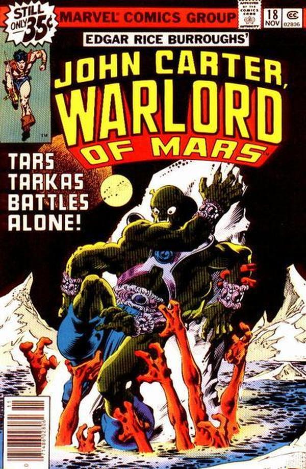 John Carter, Warlord of Mars (1977) #18 cover