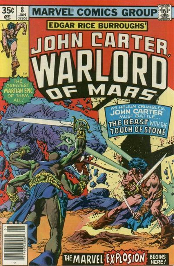 John Carter, Warlord of Mars (1977) #8 cover