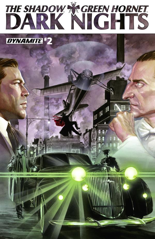 The Shadow / Green Hornet: Dark Nights #2 cover