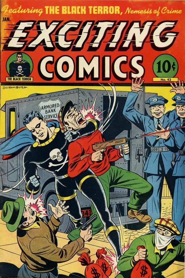 Cover of Exciting Comics #43