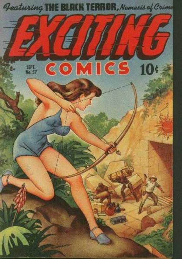 Cover of Exciting Comics #57