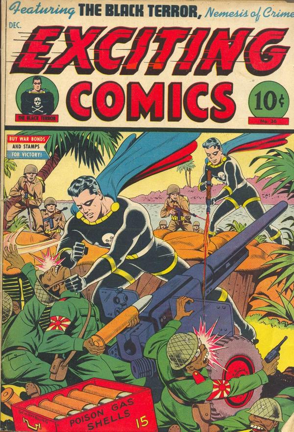 Cover of Exciting Comics #36